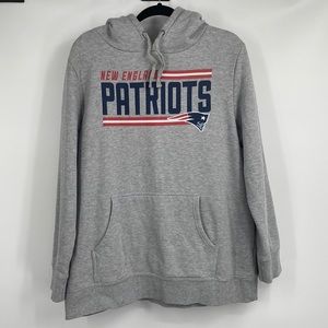 New England Patriots Light Grey Fanatics Pullover Sweatshirt